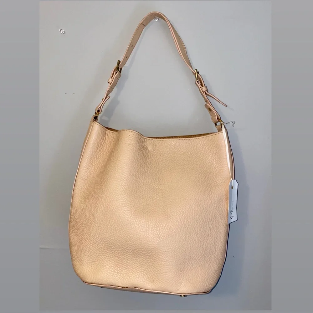 NEW Gigi New York Emma Hobo blush Scotch Leather handbag